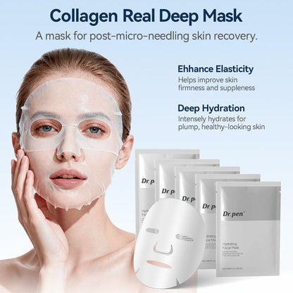 Dr. Pen MIS20 moisturizing face mask used after micro-infusion and helps hydrate the skin as well as improve the skin's elasticity and firmness.
