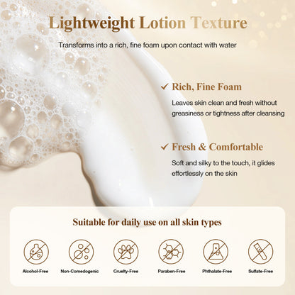Neutriherbs Snail All In One Cleanser with a light lotion texture that transforms into a rich cleansing foam and gently cleanses the skin without drying it out – suitable for all skin types.
